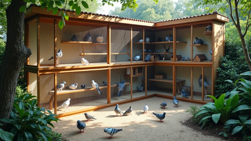 10 Essential Tips for Building a Safe and Spacious Aviary for Pigeons and Doves, Concept art for illustrative purpose, tags: einführung - Monok